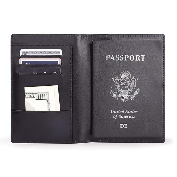 PU Leather Passport Holder For Travel