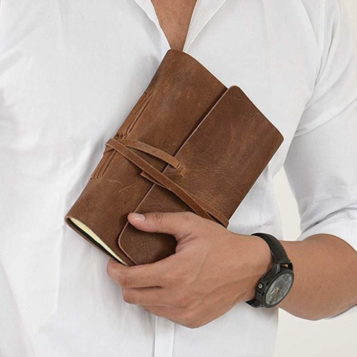 Brown Luxury Notebook Leather